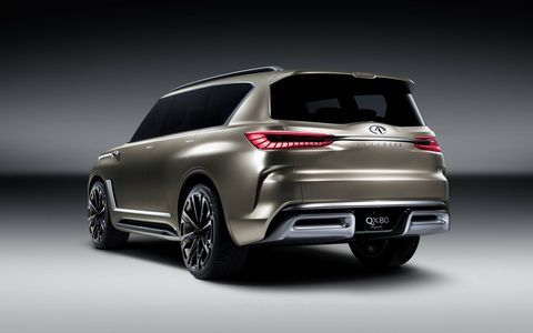 The Infiniti QX80 Monograph is a design study for the brand, and should preview the next big SUV.