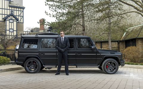 The INKAS G-wagen is bulletproof, bomb proof and looks like a pretty nice place to travel.
