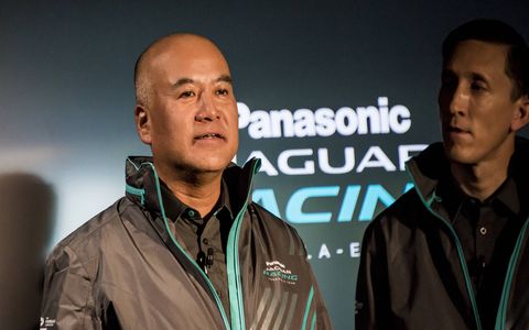 Panasonic executive officer Mike Nagayasu attended the team launch.