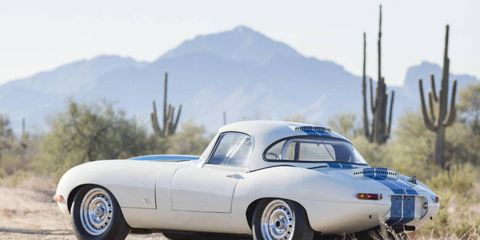 At $7,370,000, this 1963 Jaguar E-Type Lightweight was Bonhams' priciest lot -- and the top seller for the entire week of Arizona collector car auctions.
