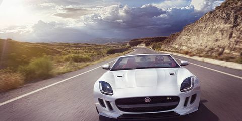 First drive of the 2016 Jaguar F-Type now with AWD and 6-speed manual transmission available.