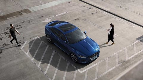 Jaguar brought a refreshed XE sedan to the Geneva motor show.