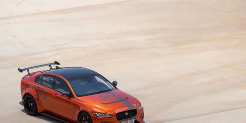 2019 Jaguar XE SV Project 8 in the moment