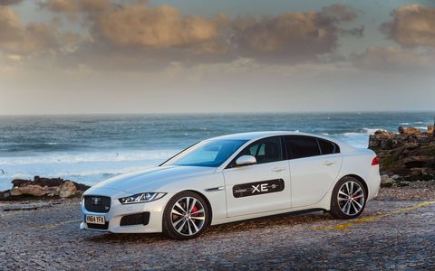 The Jaguar XE went from 0 to 60 in 4.9 seconds during our test drive.