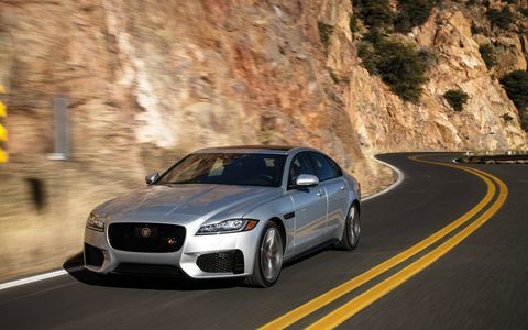 The Jaguar XF was introduced in 2008 and redesigned in 2016. In 2017 a shooting brake (wagon) version was added.