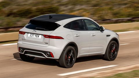The 2018 Jaguar E-Pace comes with turbocharged 2.0-liter making 246 hp.
