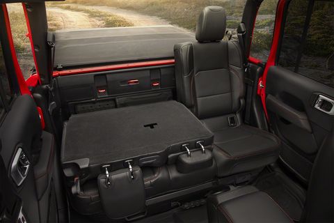 The 2020 Jeep Gladiator will feature a choice of a standard soft top or optional hardtop in body or accent color.