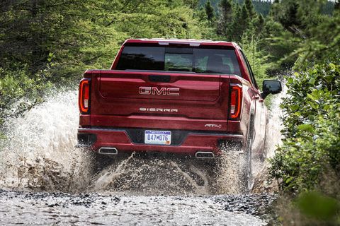 The 2019 GMC Sierra in action