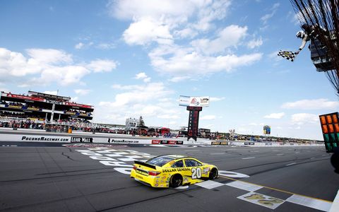 Matt Kenseth won at Pocono on Sunday after Kyle Busch and Joey Logano ran out of gas.