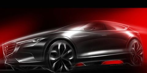 The Koeru crossover concept previews a model close to production form, according to a source within Mazda cited by Automotive News.