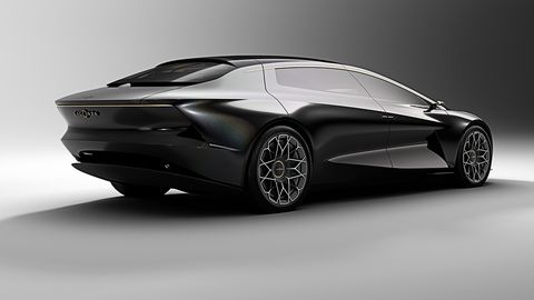 The Lagonda Vision Concept imagines an electric luxury car with advanced autonomous driving features.