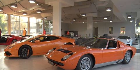 This duo would add the best kind of orange touch to any garage.
