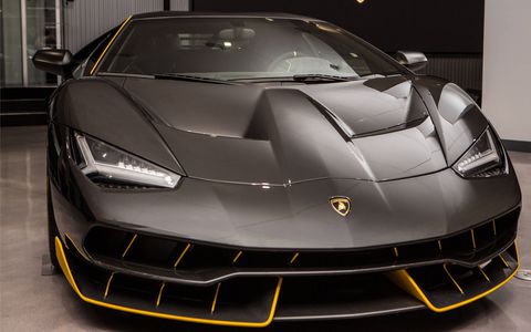 The new Lamborghini Centenario is the most powerful Lamborghini ever made producing 770 hp from its 6.5-liter V12