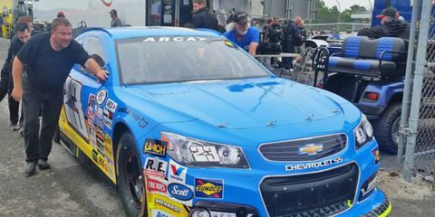 Grant Enfinger put Chevrolet in victory lane on Friday at Pocono Raceway.