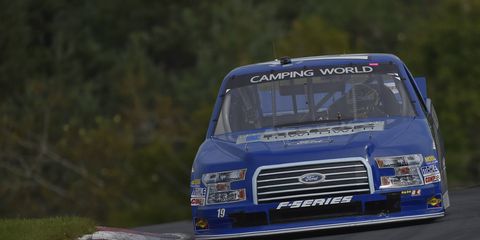 Alex Tagliani won the pole for Sunday's Camping World Trucks Series race at Canadian Tire Motorsports Park.