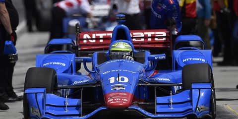 Tony Kanaan turned a fast lap with an average speed of 125.058 mph on Friday in New Orleans.