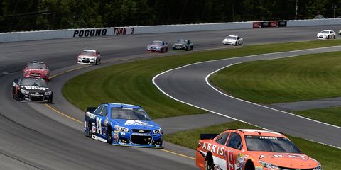 Single-file racing has become the norm at several tracks this season.