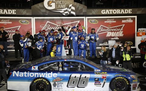 Dale Earnhardt Jr. hopes that Thursday's trip to victory lane is just part of a big weekend in Daytona.