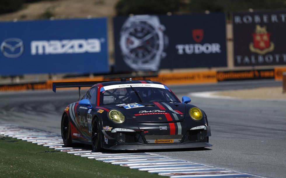 Patrick Lindsey and Spencer Pumpelly finished first in class in their Porsche 911 GT America.