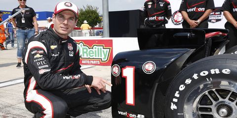 Will Power won the pole for Saturday night's IndyCar race at Texas