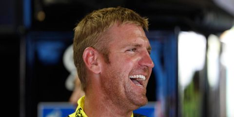 Clint Bowyer, shown here last week at MIS, is not sure where -- or if -- he'll be driving next year following Michael Waltrip Racing's announcement earlier this week.