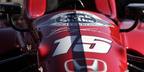 Graham Rahal was back on the track Saturday at Phoenix.