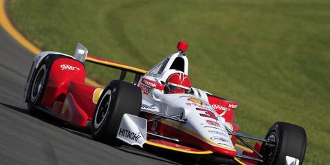 Helio Castroneves hopes to keep his slim IndyCar championship hopes alive with a strong finish Sunday at Pocono Raceway.