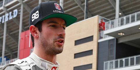 Alexander Rossi is racing for Andretti Autosport in the Verizon IndyCar Series. He's currently seventh in the drivers' standings.