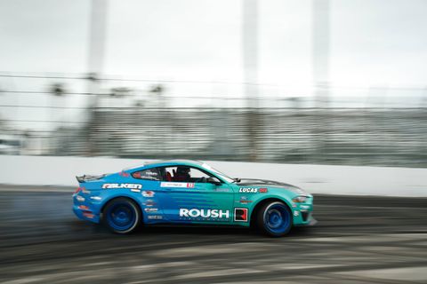 There was plenty of action as Formula Drift launched its 15th season in Long Beach, Calif.