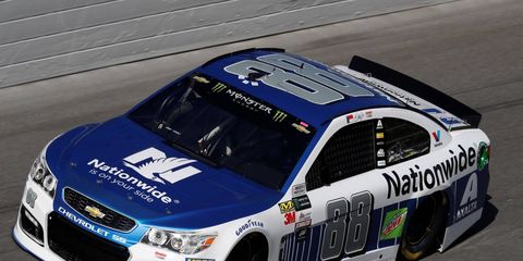 Dale Earnhardt Jr. has a front row starting spot Sunday.