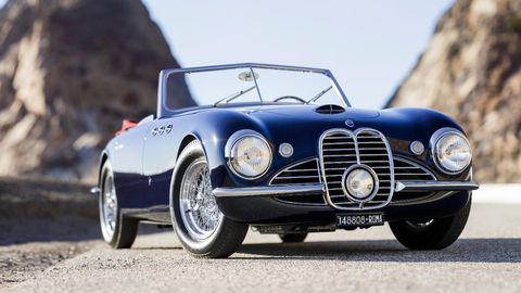 Out of sight for decades and without its original engine, this 1951 Maserati A6G/2000 Spider by Frua was given a money-no-object restoration by the factory.
