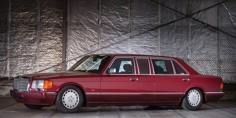 This 1990 Mercedes-Benz 560 SEL has a murky history and not many kilometers on the clock.