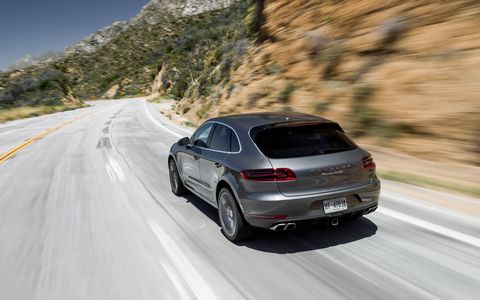 The 2017 Porsche Macan Turbo with Performance Package has a top speed of 169 mph.