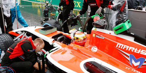 Marussia was hoping to return to the Formula One grid this season with a 2014 chassis.