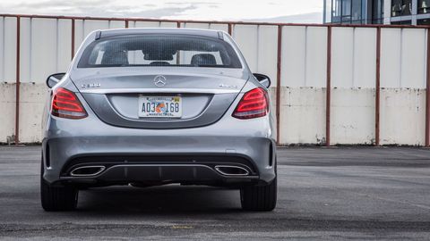 The 2019 Mercedes-Benz C300 comes with a turbocharged four making 255 hp and 273 lb-ft of torque.