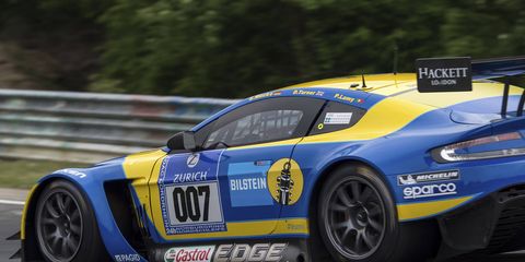 Aston Martin celebrated its 10th year participating in the Nurburgring 24 hour race in 2015