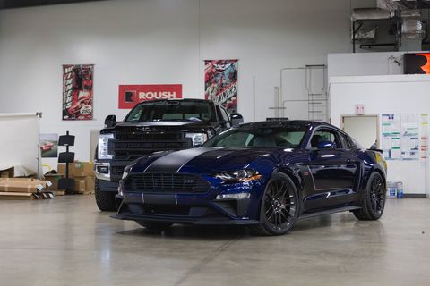 The 2018 Roush Mustang JackHammer makes 710 hp using Ford's V8 and a Roush supercharger.