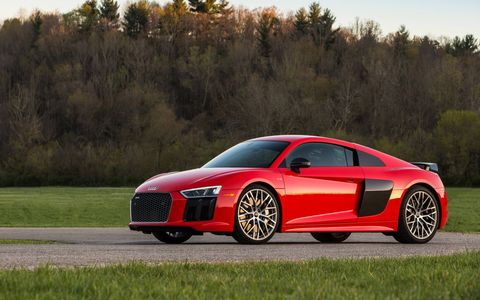 The 2017 Audi R8 V10 Plus is surprisingly compliant over the normal bumps you’ll run into on your daily commute.