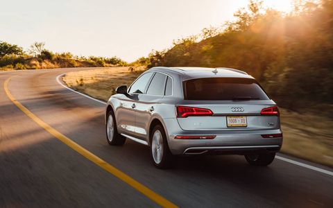Under the hood is Audi's sweet 2.0-liter TFSI four-cylinder with 252 hp and 273-lb.-ft. of torque, it comes paired to a seven-speed dual-clutch transmission. Quattro all-wheel drive is standard.
