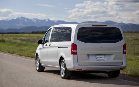 The Metris passenger van has seating for up to 7, a payload of 1,874 lbs and a towing capacity of 5,000 lbs.