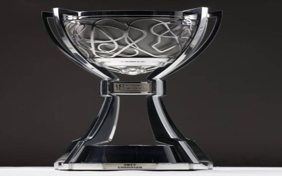 NASCAR unveils Monster Energy Cup Series championship trophy