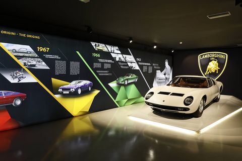 The Museo Lamborghini opened in 2000 next to the company's factory in Sant’Agata Bolognese, Italy.