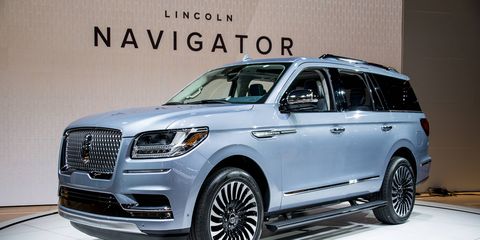 Lincoln debuted the 450-hp Navigator at the New York auto show, an all new model featuring the marque's new design direction.