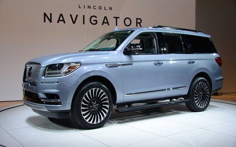Lincoln debuted the 450-hp Navigator at the New York auto show, an all new model featuring the marque's new design direction.