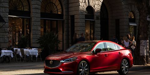 For the 2018 model year, the Mazda 6 sedan gets a powerful turbocharged 2.5-liter inline-four borrowed from the CX-9 crossover -- and an upscale Signature trim.