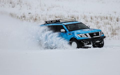 Ahead of the Chicago Auto Show, Nissan shows off its custom Armada, dubbed Snow Patrol. Alongside its 370Zki, the Snow Patrol proves that you can have fun even in the snow.