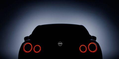 The teaser looks to have the same rear profile as the current GT-R.