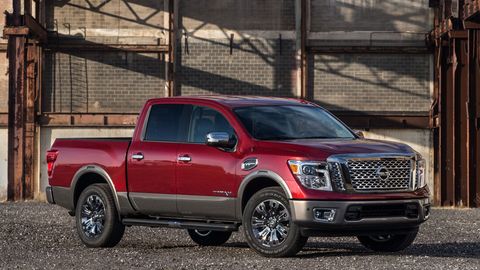 The Nissan Titan offers a 5.6-liter V8 making 390 hp.