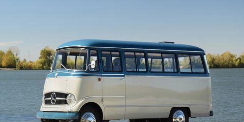 This 1959 Mercedes-Benz O 319 has been updated to be a little more road trip-friendly.