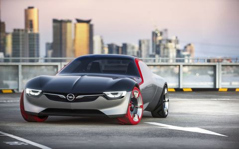 Opel previewed the GT concept ahead of the Geneva motor show.